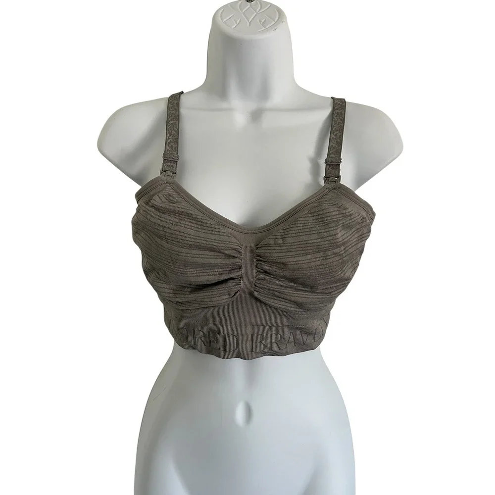 KINDRED BRAVELY Maternity Sublime Hands-Free Pumping and Nursing Bra in Grey